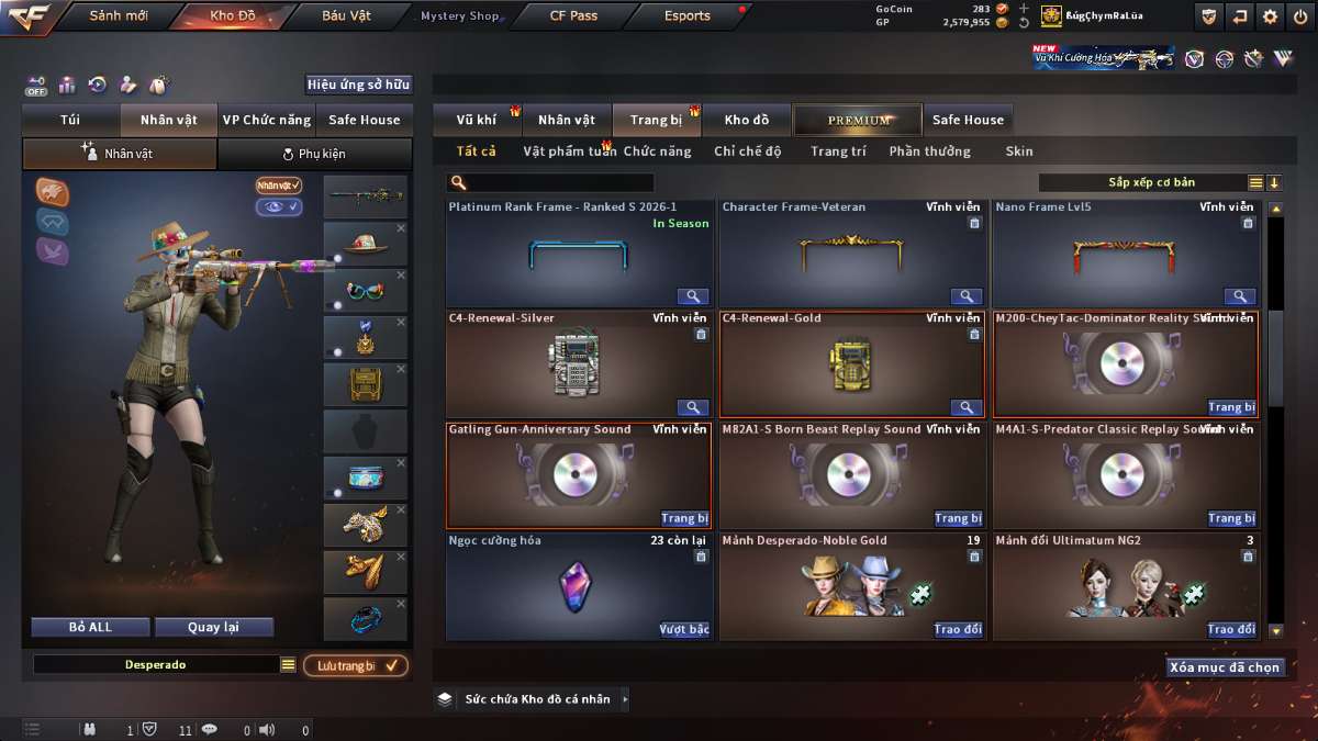 shop acc cf uy tin gia re